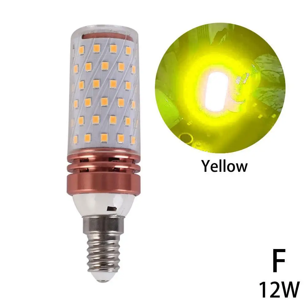 

Энергосберегающая светодиодная лампа E14, 6 цветов, 12/16 Вт, 220 В переменного тока