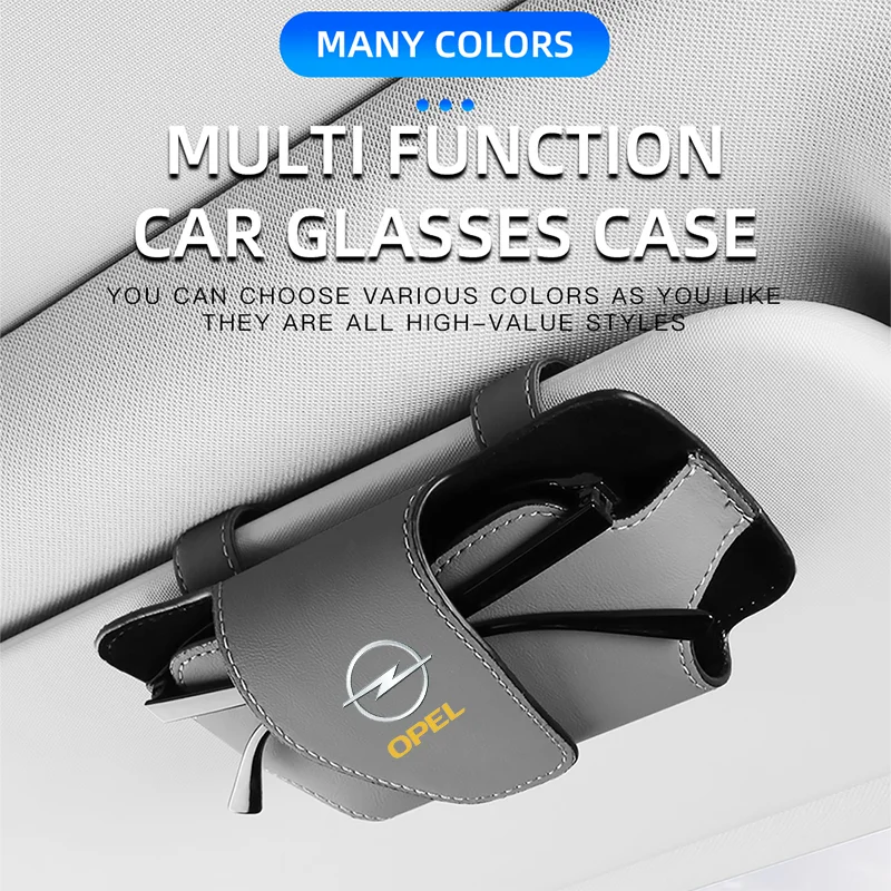 

Car Sunglasses Holder For Opel OPC Line Astra h g j kf Zafira Corsa Mokkav Multi-function Glasses Clip Bill Clip Car accessories