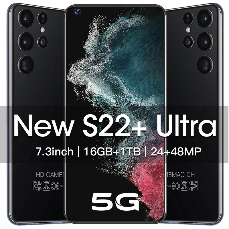 

Original Globale Version S22 Ultra Smartphone 5G Celulares Cell Phones 16+512GB 24+48MP Mobile Phones Unlock Cellphones