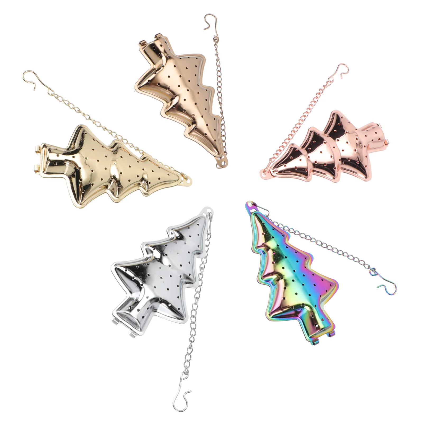 

Tea Infuser Strainer Filter Leaf Loosesteel Stainless Strainers Residue Metal Bag Mesh Travel Chain Christmas Steeper