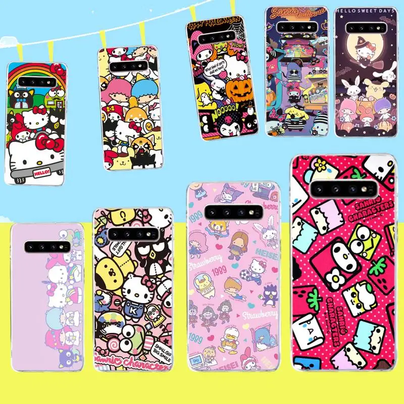 Чехол для телефона Hello Kitty Kuromi My Melody Sanrio Samsung S9 plus S5 S6 S7 edge S8 S10 | Мобильные телефоны и