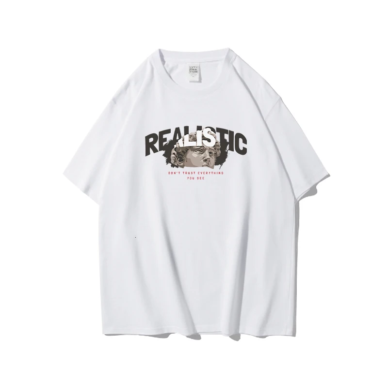 Футболка ExtFine мужская оверсайз с графическим принтом винтажная тенниска