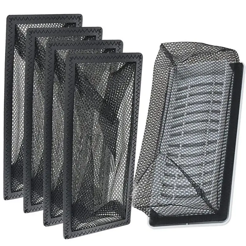 

Floor Register Trap 5pcs Floor Vent Filter Floor Vent Screen Net 4*10in/ 4*12in Air Vent Filter Mesh For Catching Pet Hair And