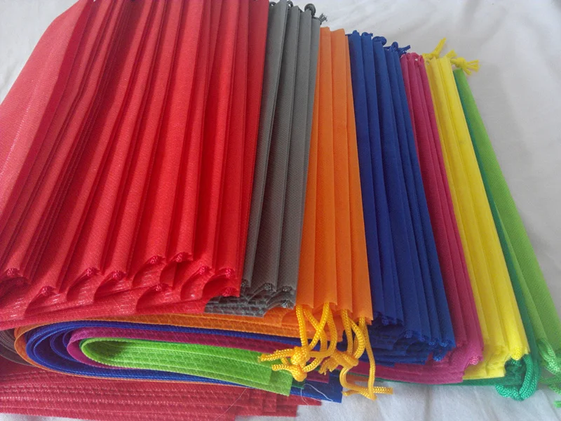 

39*30 CM 50 Pcs Non Woven Quality Thicken Non Woven Drawstring Bags Clothes Storage Travel Bag Shoes Storage Bags