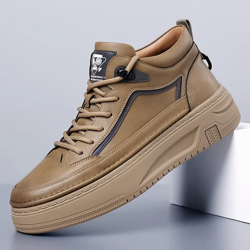 

Новая модная повседневная Нескользящая прочная легкая Удобная уличная универсальная мужская обувь на толстой подошве