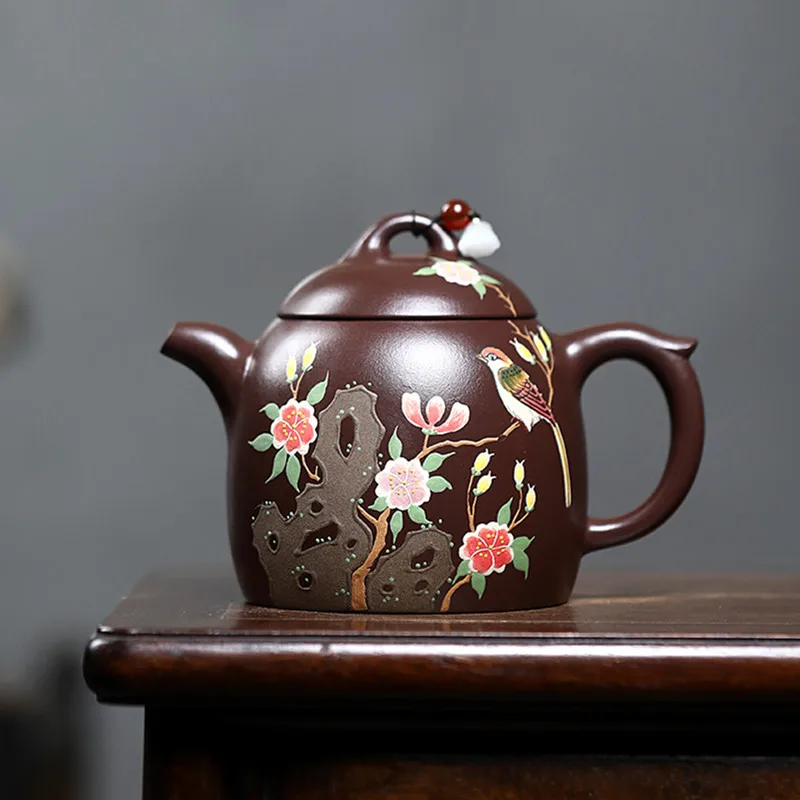 

BRTRINBSY TEA Фиолетовый чайник из Исинской глины 340 мл