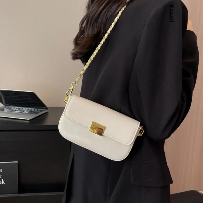 

Кожаная женская маленькая квадратная сумка на плечо с цепочкой, роскошная дизайнерская Повседневная универсальная сумка-тоут, модная сумка-Кроссбоди 2023 высокого качества