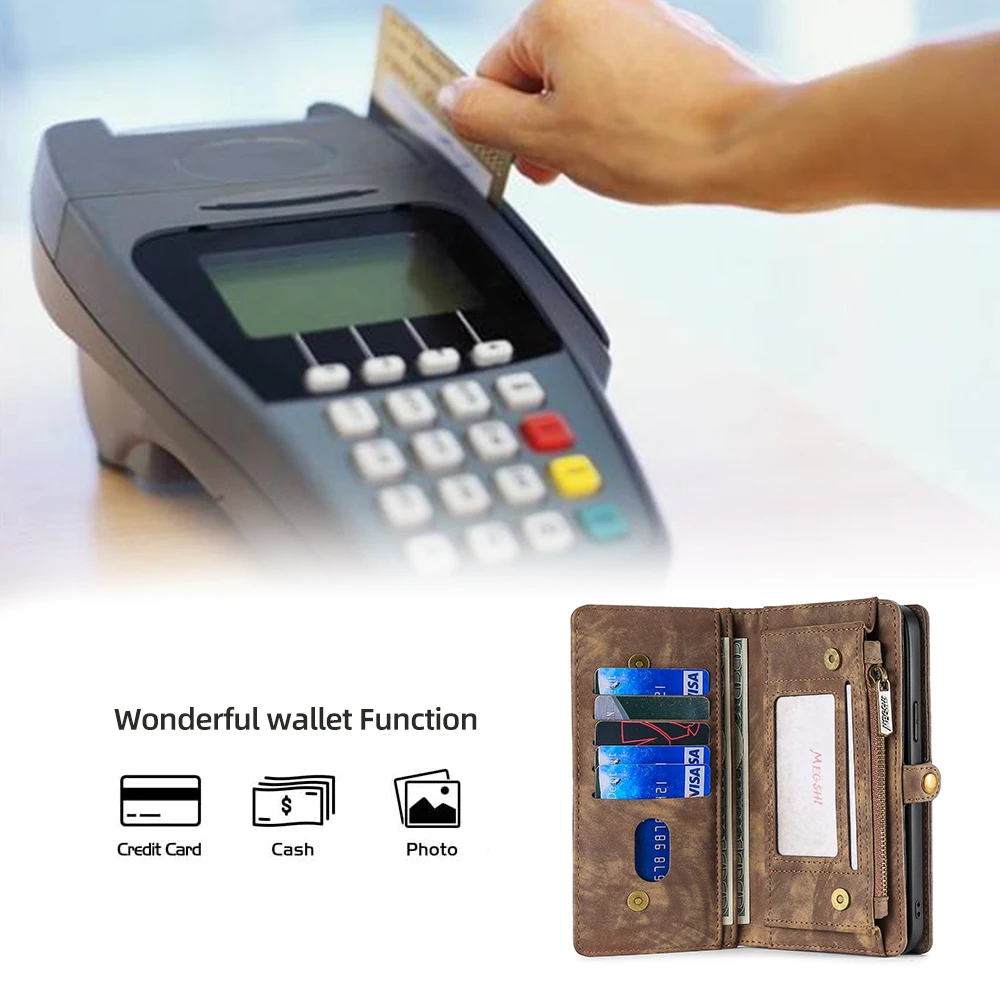 Wallet Leather Handbag Phone Case For Samsung Galaxy A20E A21S A40 A50 A51 A70 A71 S8 S9 S10 S20 S21 S22 Plus Ultra S20FE S21FE