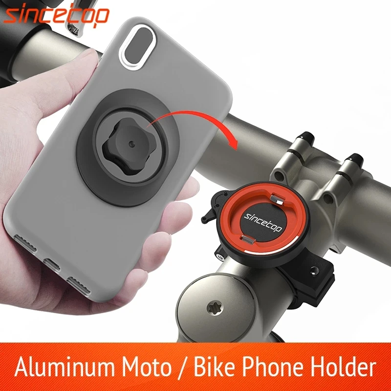 universal motorcycle mountain bike mobile phone holder bicycle moto aluminum quick mount stand mtb handlebar stem bracket free global shipping