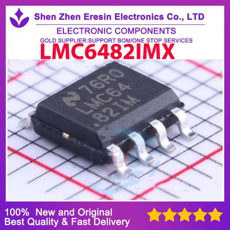 

Free shipping 5PCS/LOT LMC6482IMX SOP8 New and original