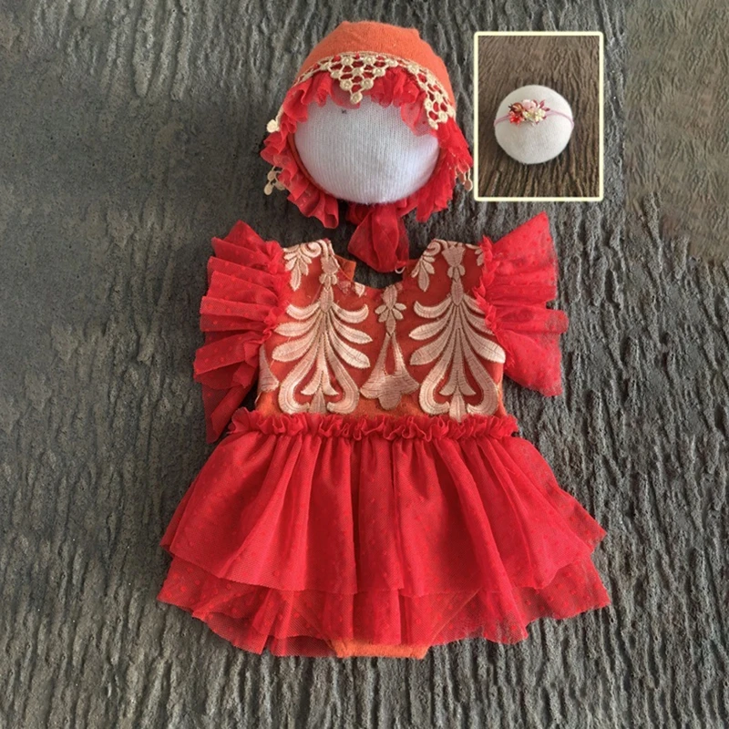 

Кружевная повязка на голову для маленьких девочек, праздничное платье на день рождения, реквизит для фотографирования, конкурсное платье, а...