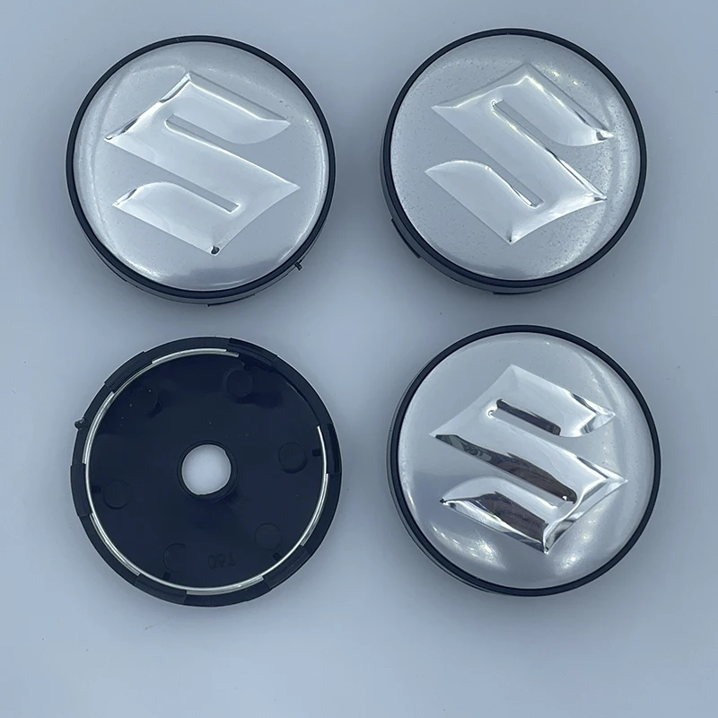 

4 шт., 60 мм, алюминиевый автомобильный значок, колпаки для центральной ступицы колеса, наклейки для Suzuki Grand Vitara SX4 Swift Jimny Kizashi Liana Wagon