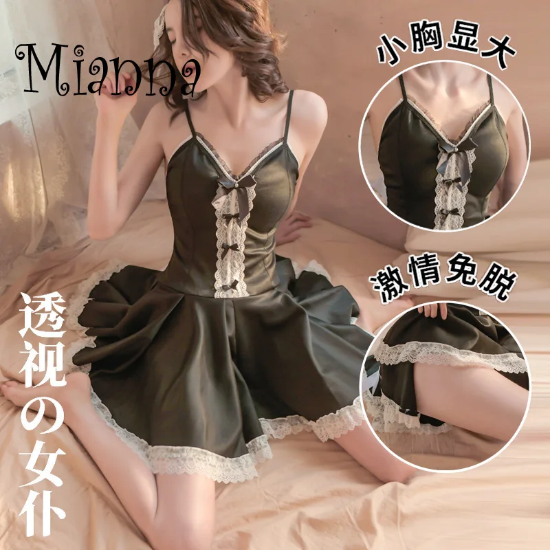 

Women Sexy Lingerie Cosplay Costume Servant French Maid Dress Lolita Hot Babydoll Dress Uniform Erotic Role Play Exotic