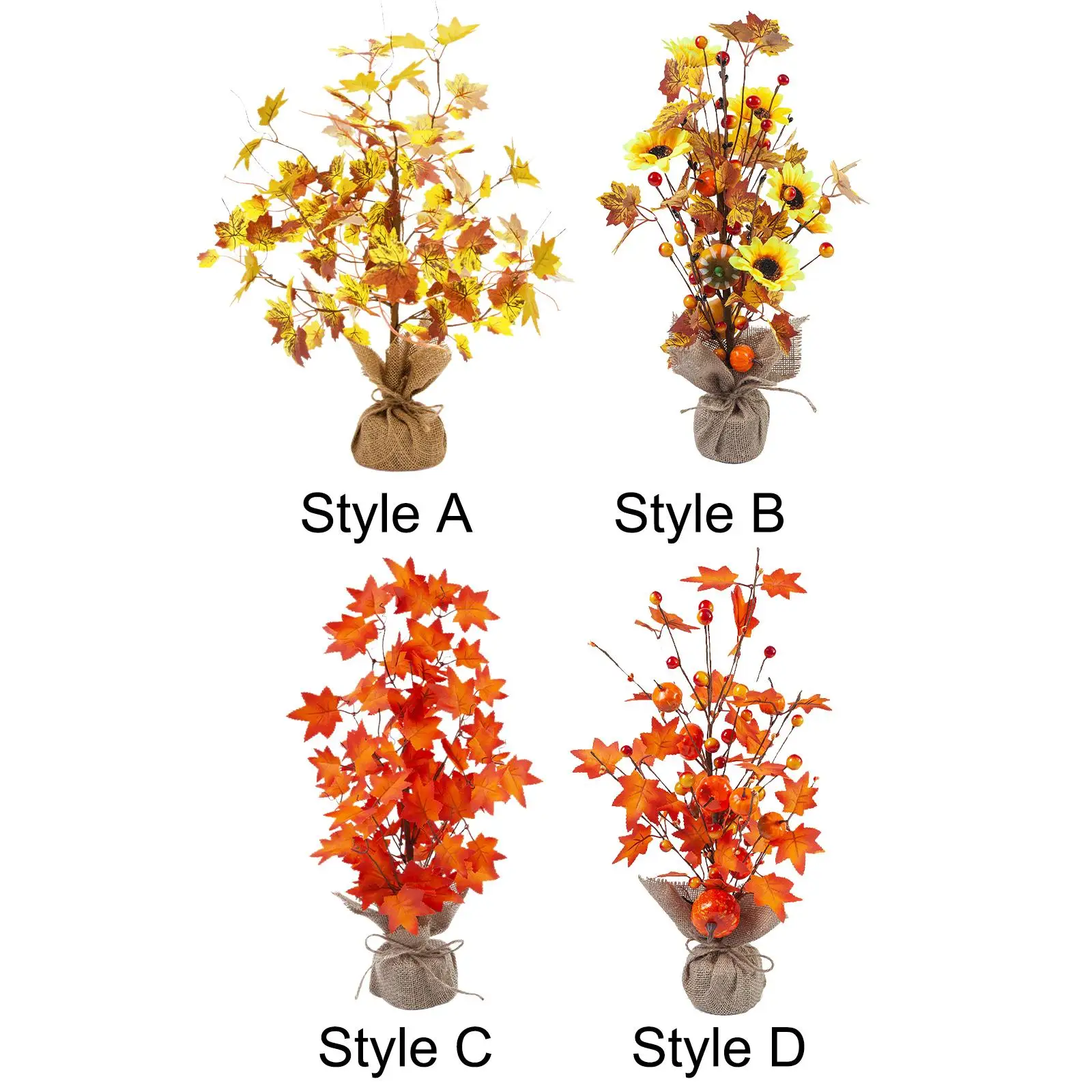 Осенний декор украшение на День Благодарения центральное искусственное дерево