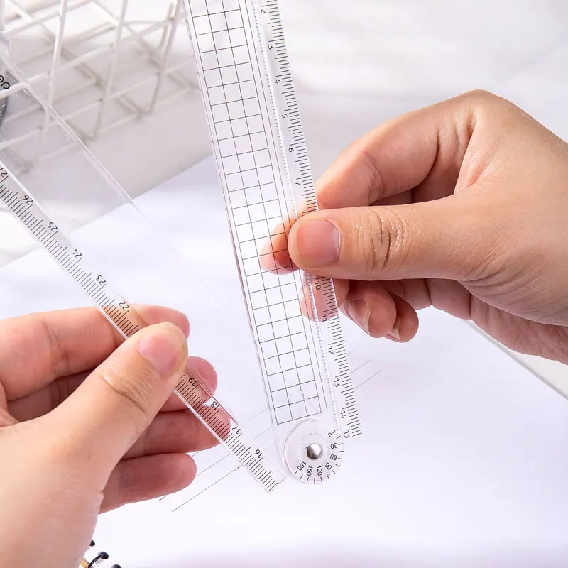 Складная линейка Deli 30 см многофункциональные Школьные Аксессуары измерительная