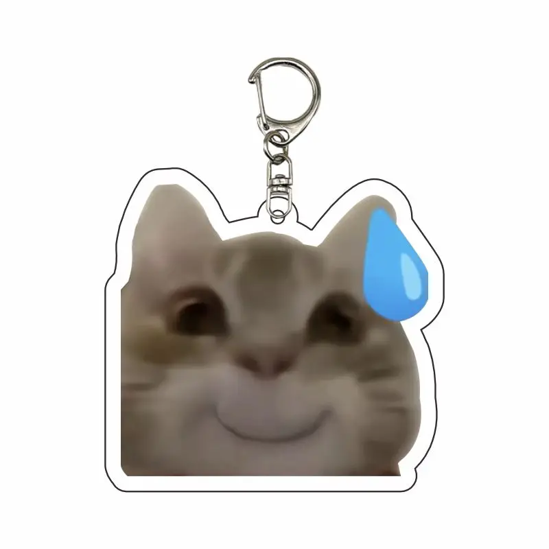 Забавный акриловый брелок с котенком персонализированная резьба по песку