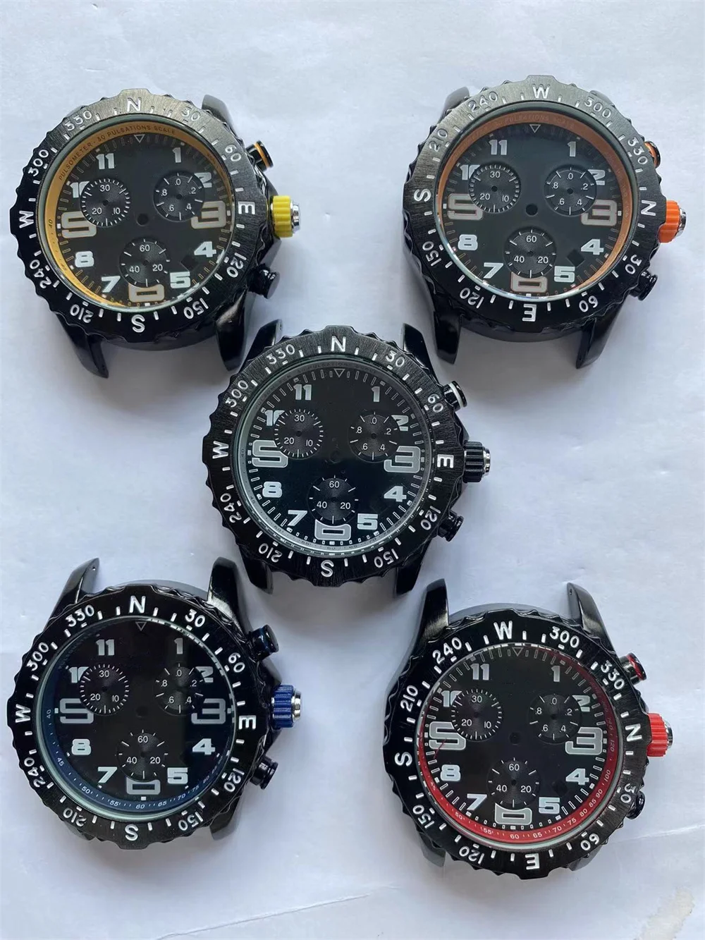 

Luxury Brand Men's Watch 44mm Large Dial DIY Case Strap Dial Movement Full Set of Accessories Suitable for Breitling Watches