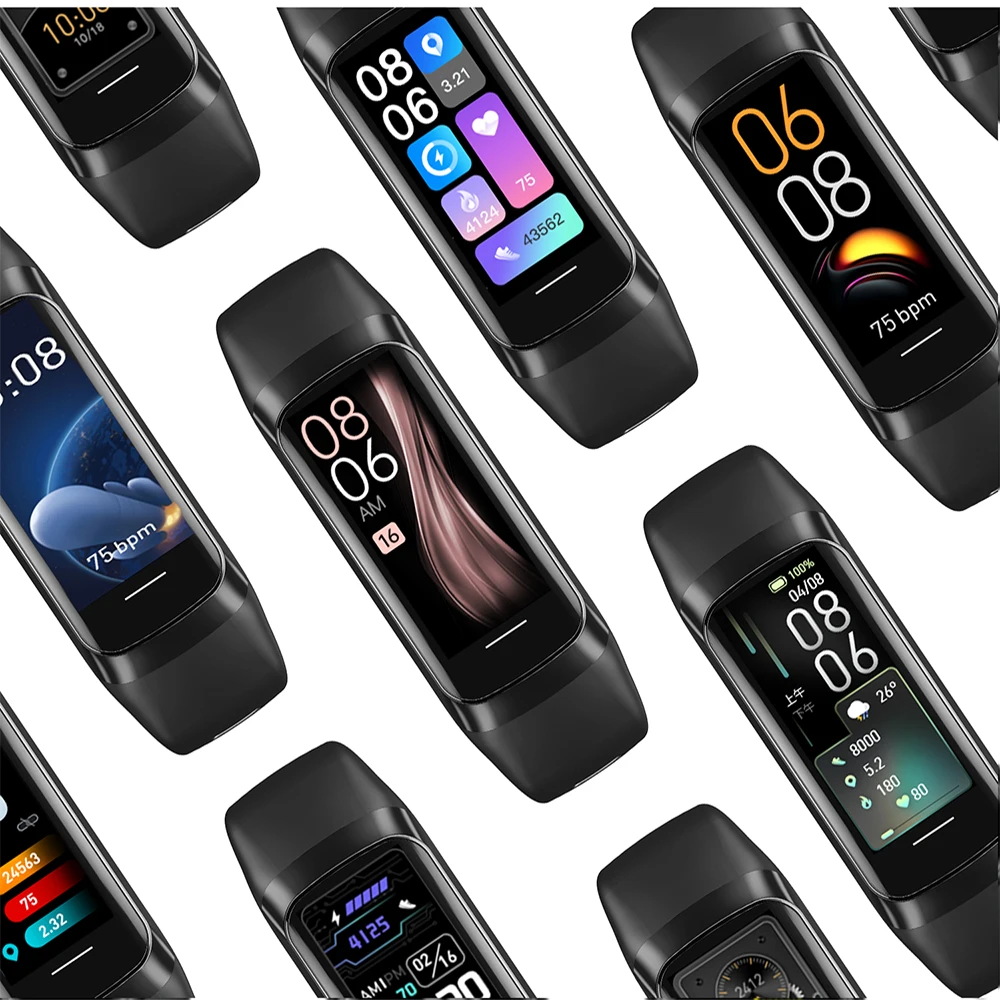 Смарт-часы AMOLED 1,1 дюйма с монитором температуры тела, фитнес-часы, спортивные водонепроницаемые мужские Смарт-часы с ремешком для женщин, IOS, Android 2023 (art.: 3920c052bdfaf) - 3920c052bdfaf