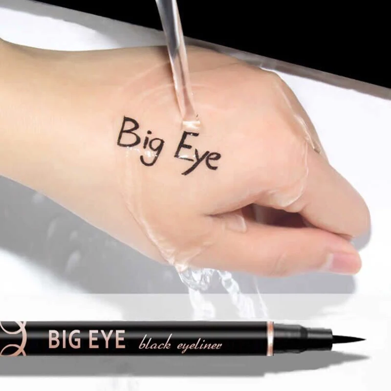 

Waterproof Quick Dry Liquid Eyeliner Sweatproof Anti-oil Smudge-Proof Long-lasting Black Eyeliner Pencil Beauty Eyes Makeup Tool