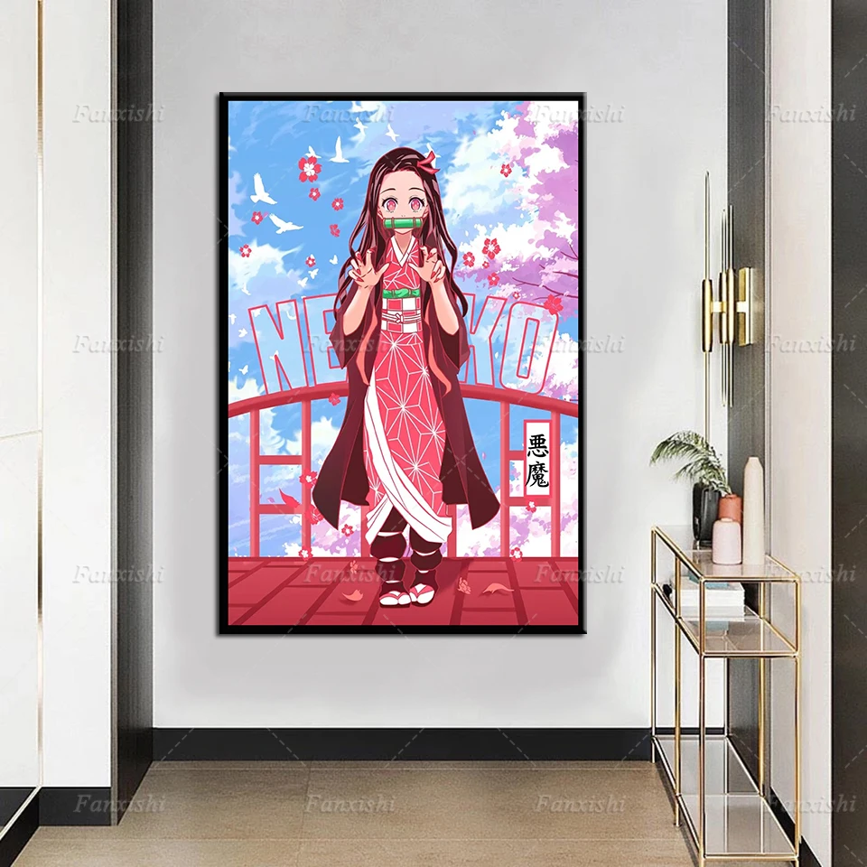 

Home Decor Hd Prints Pictures Modular Nezuko Kamado Demon Slayer Anime Poster Wall Artwork Canvas Painting For Boy Girl Gifts