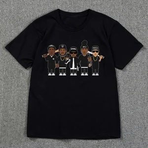 Футболка NWA Мужская прямая из офисной Ткани в стиле хип-хоп