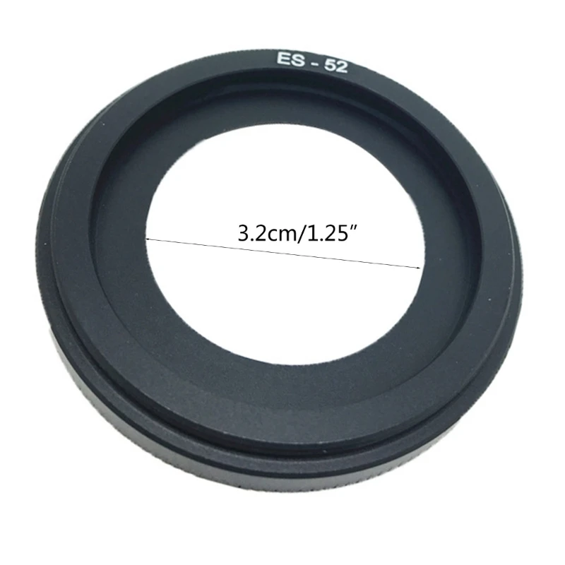 

Professional ES-52 Lens Hood Anti-glare Sunshade for EF40mm f/2.8 100D Cameras Lens Cap ES52 Aluminum-alloy