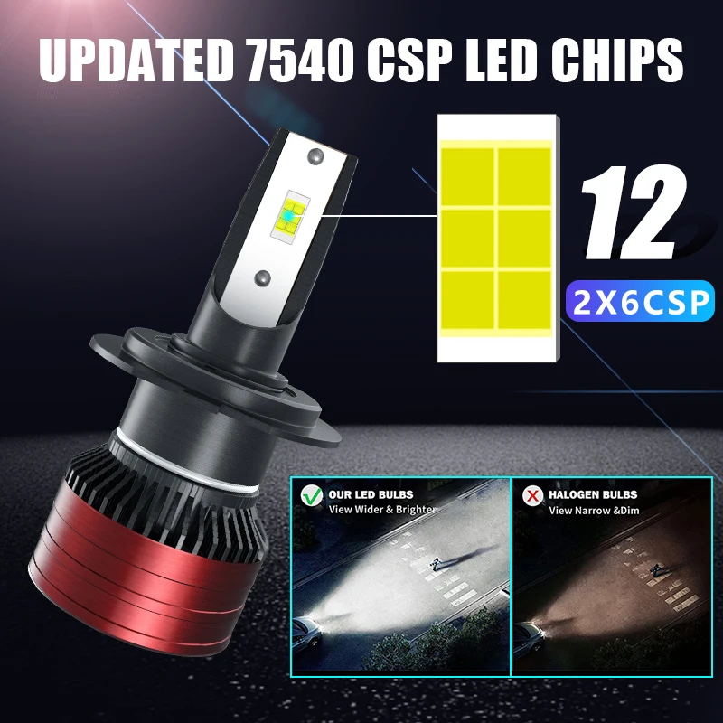 Carsnake Светодиодные Автомобильные Фары 6000 Лм 60 Вт CSP Чипы 6000K 9005 K H1 H4 H7 H8 H9 H11 9006 9012 7540