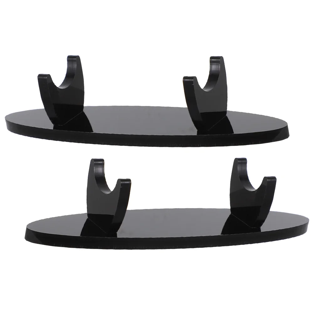 

2 Pcs Acrylic Pen Holder Stand Home Desktop Manicure Rack Storage Display Organizer Shelf