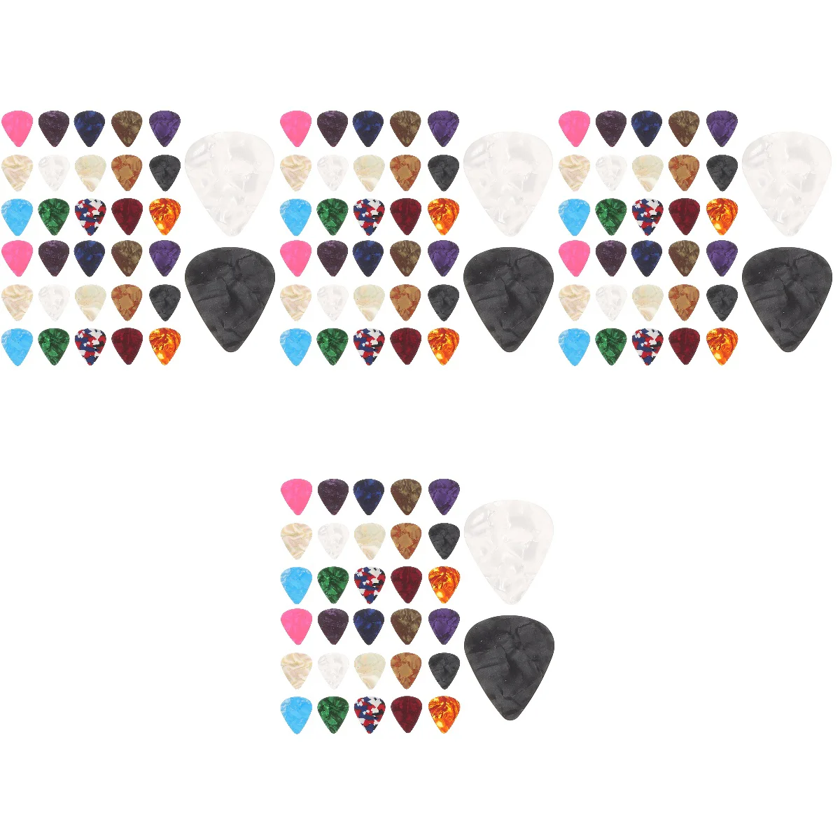 

128 pcs Multipurpose Professional Picks Guitar Picks Portable Pick For Guitar Folk Guitar Picks