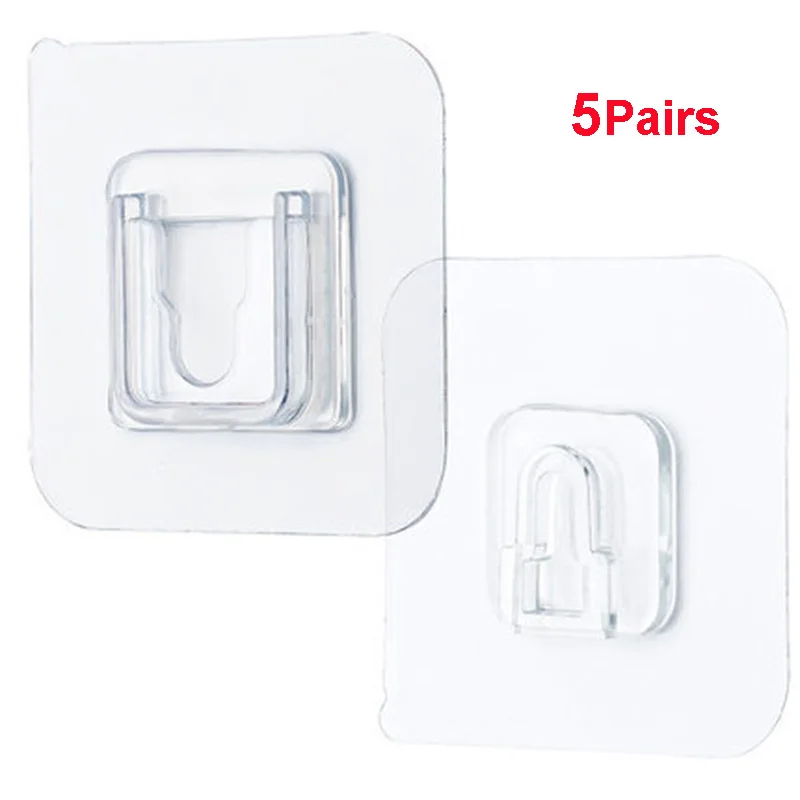 

Двухсторонние прозрачные крючки 10 шт