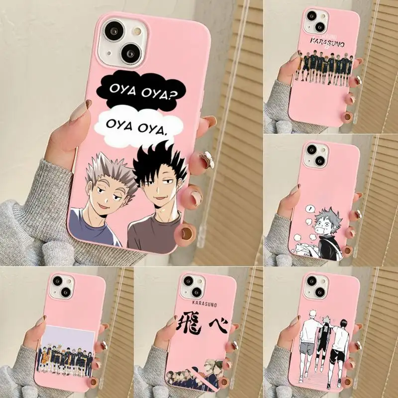 

Oya Oya Oya Haikyuu Love Volleyball Phone Case For Iphone 7 8 Plus X Xr Xs 11 12 13 Se2020 Mini Mobile Iphones 14 Pro Max Case