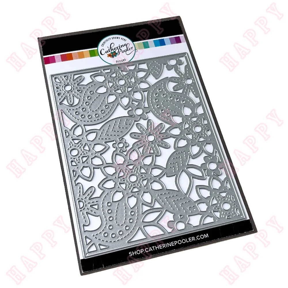 

Nottingham Lace Cover Plate Metal Cutting Dies DIY Scrapbooking Diary Photo Album Paper Template Greet Card Embossing Handcraft