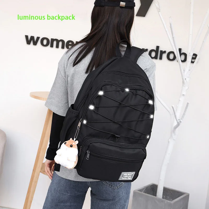 Breathable Waterproof Backpack Student's Sweet Preppy Schoolbag Women's Simple Backpack Travel hiking Bag Mochilas Para Mujer