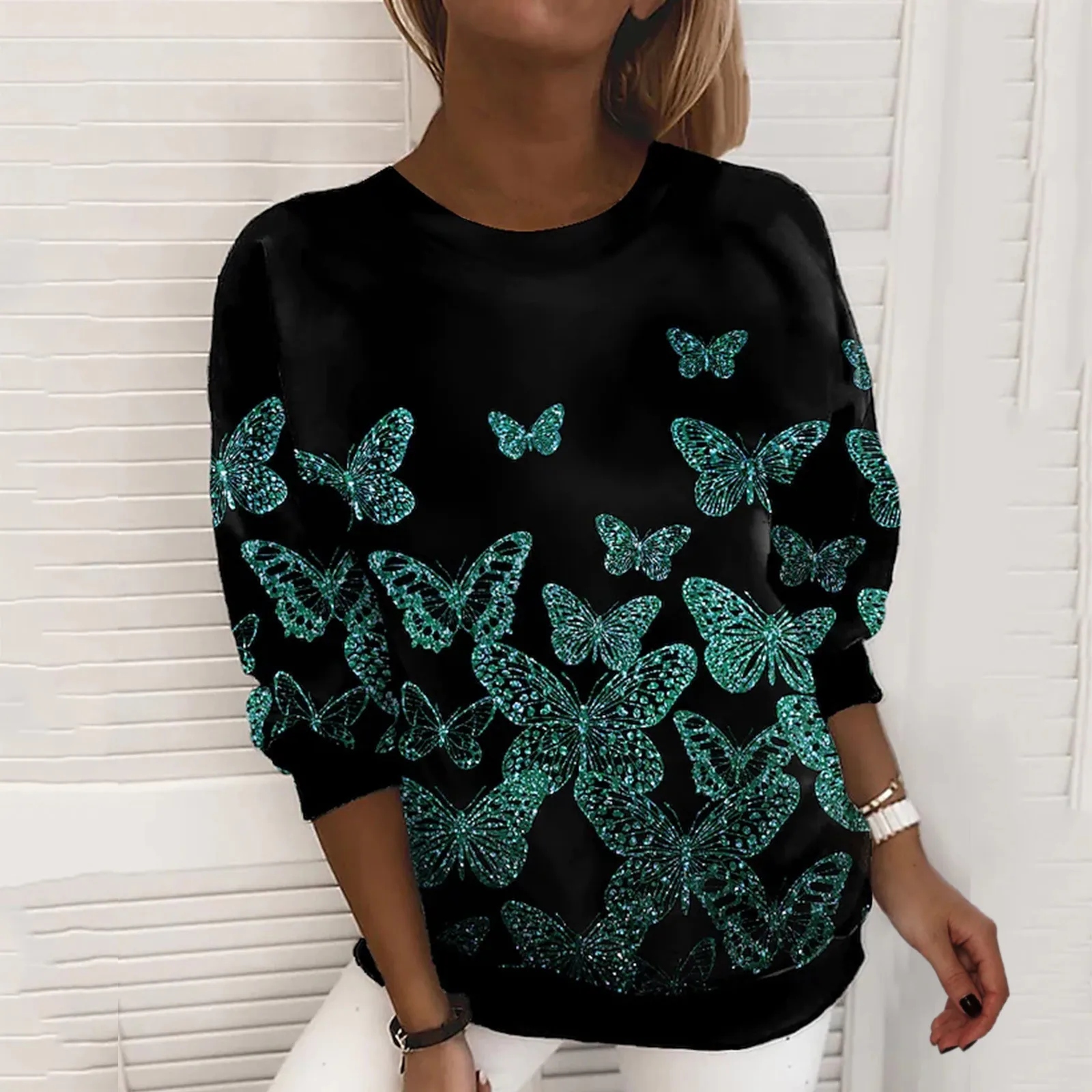 

Белая атласная рубашка, женские модные топы с круглым вырезом, рубашка, Топ с длинным рукавом, блузка, повседневные ажурные женские футболки...