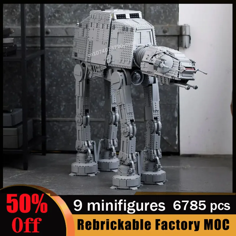 

New 6785 PCS Large AT-AT Building Blocks Bricks Model Birthday Christmas Gifts Toys Compatible 75313 Boy DIY Xmas Birthday Gifts
