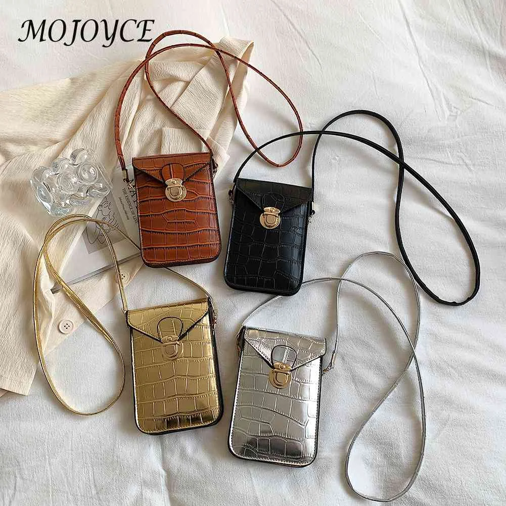 

Fashion Small Crossbody Bags Women Mini PU Leather Alligator Phone Clutch Purse for Outdoor Shopping Business