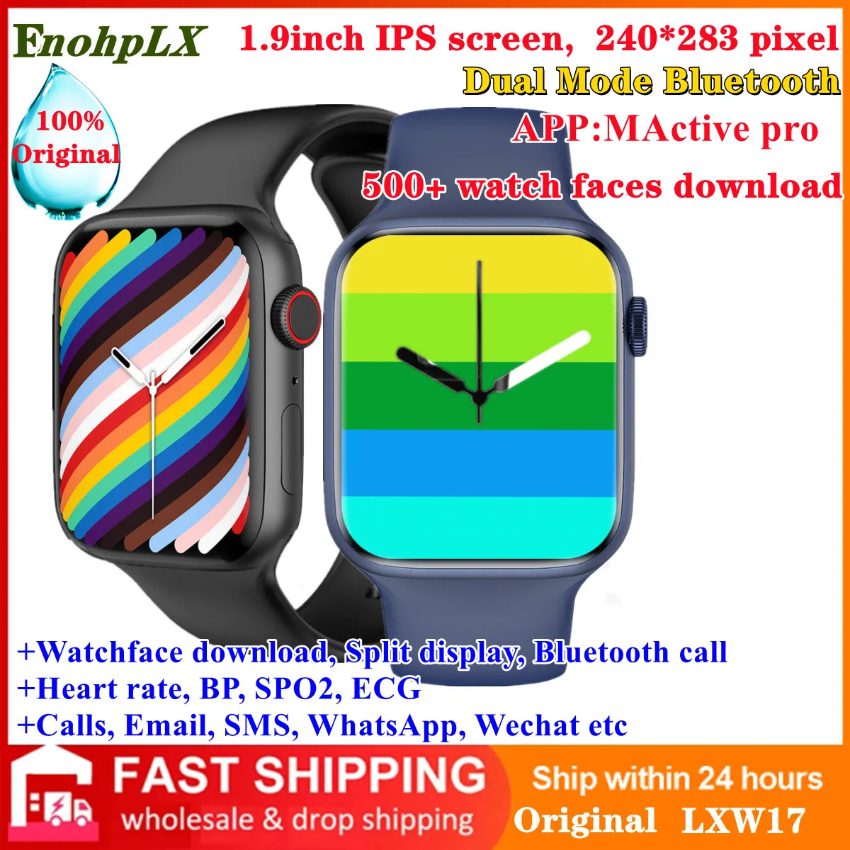 

Original IWO W17 Smart Watch 45mm Series 7 1.9 Inch Infinite Screen Bluetooth Call PK W27 W37 DT7 X8 Max PRO PLUS Smartwatch