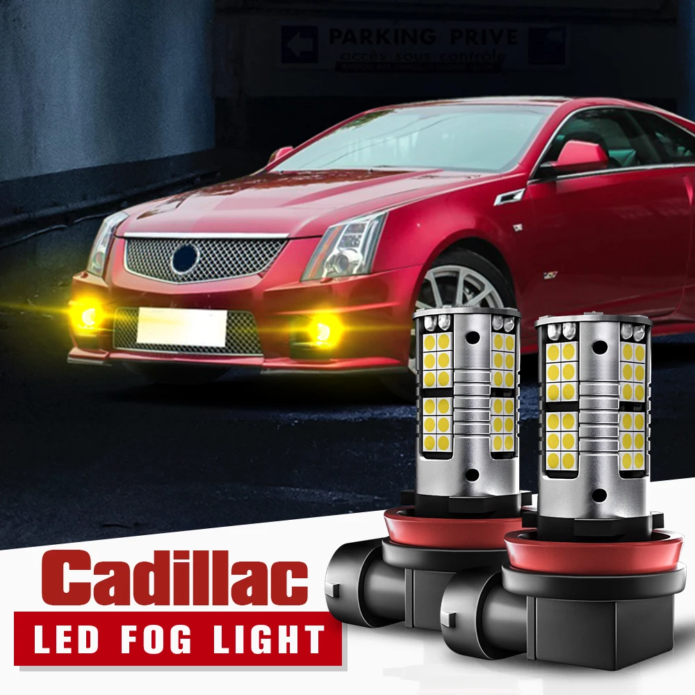 

2pcs LED Fog Light Lamp Blub H11 Canbus Error Free For Cadillac CTS 2008-2015