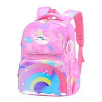 korean fashion primary school backpack cute teenagers girls school bags waterproof children rainbow series kids schoolbags