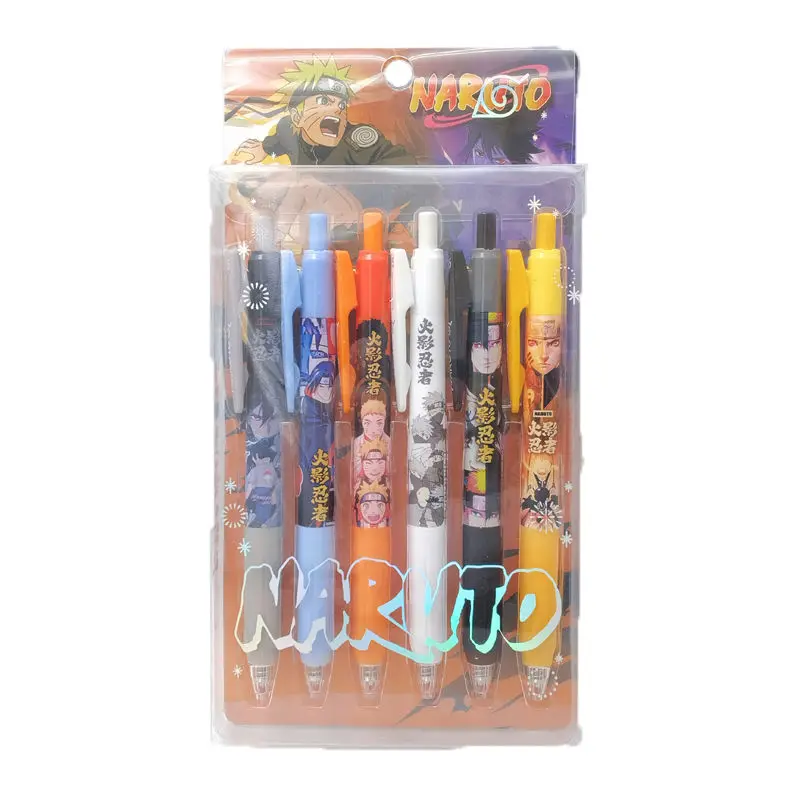 

Wholesale Naruto Uzumaki Naruto One Piece Luffy Press Gel Pen Japanese Cartoon Student Black Signature Pen Anime Peripheral