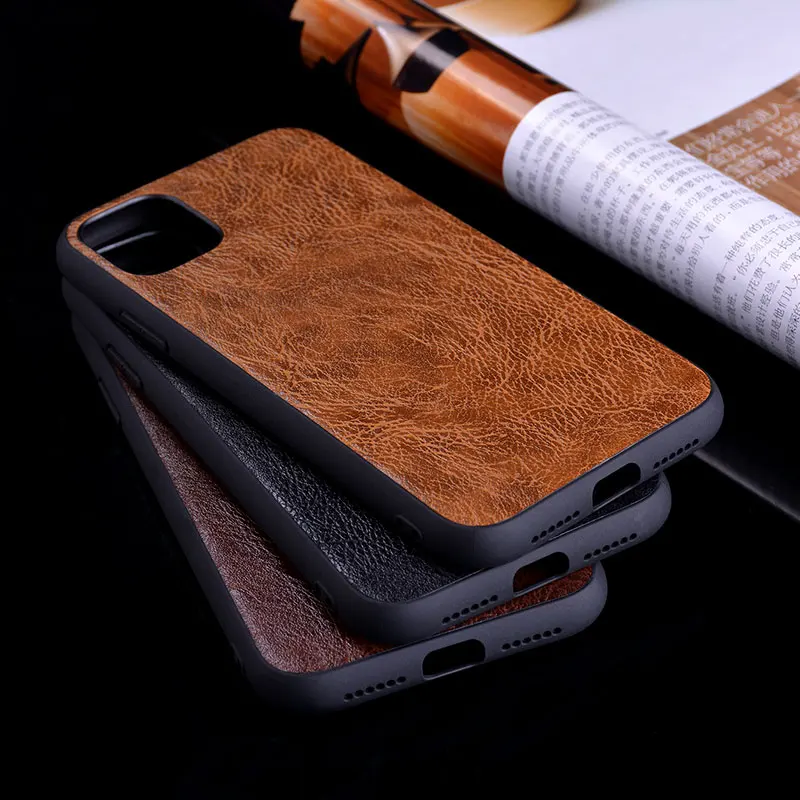 

Luxurious Leather Case for IPhone 11 Pro Max with Business Design with TPU+PC 2in1 Material for IPhone 11 Pro Max Funda Coque