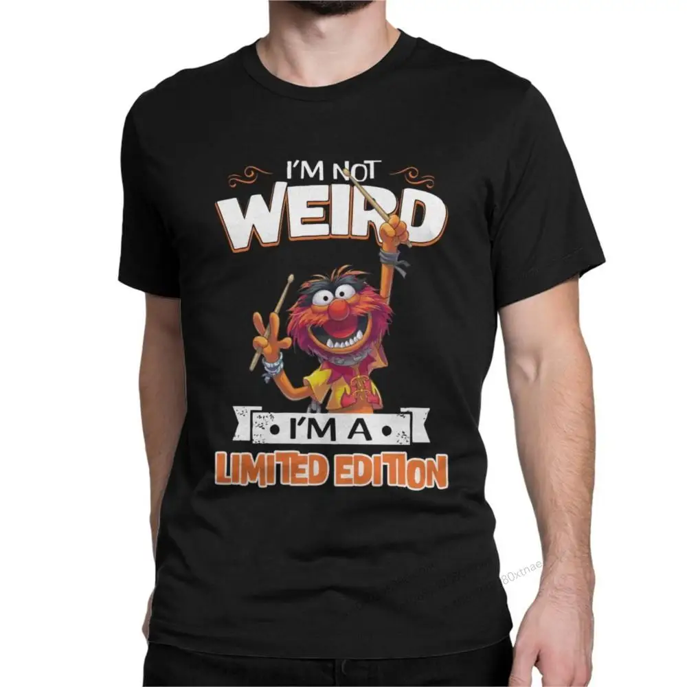

Muppet Animal Drumer I'm Not Weird I'm A Limited Edition Leisure Pure Cotton Short Sleeve sesame street Crew Neck T-Shirts