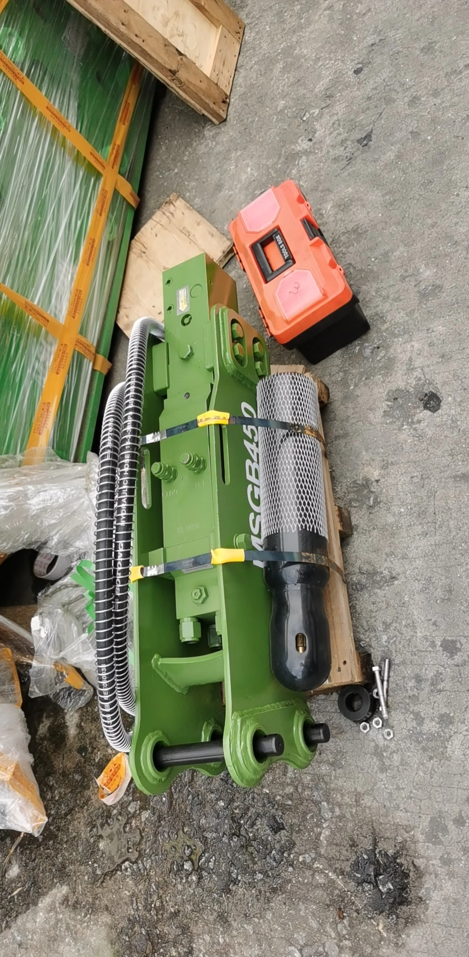 Электрический гидравлический домкрат для экскаватора