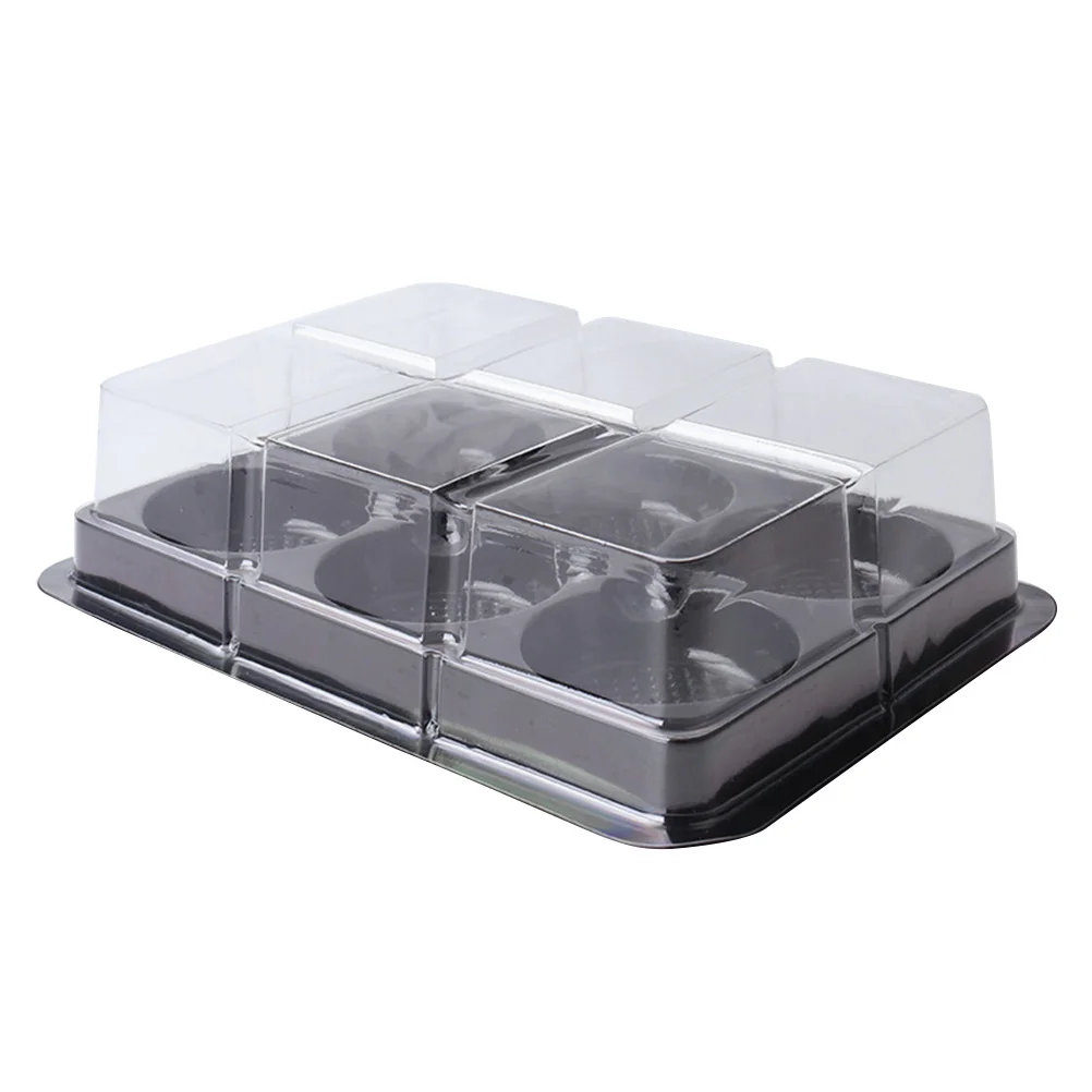 

Mooncake Box Muffin Clear Packing Packaging Cake Boxes Cupcake Macaron Single Dome Mini50 Cup Containers Dessert Carrier Mochi