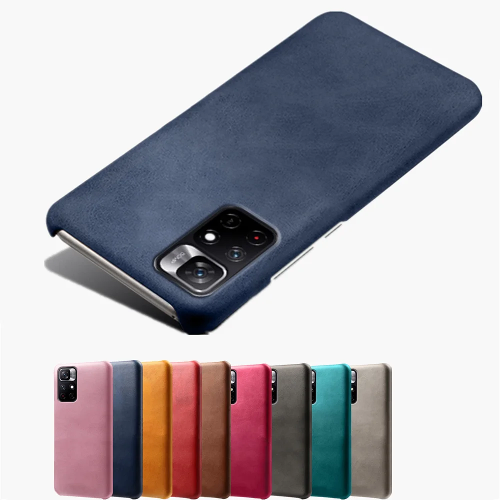 

For Xiaomi Redmi Note 11 Case Slim Vintage Synthetic Leather Case For Xiomi Redmi Note 11 Pro Phone Cover Note11 Cover Coque