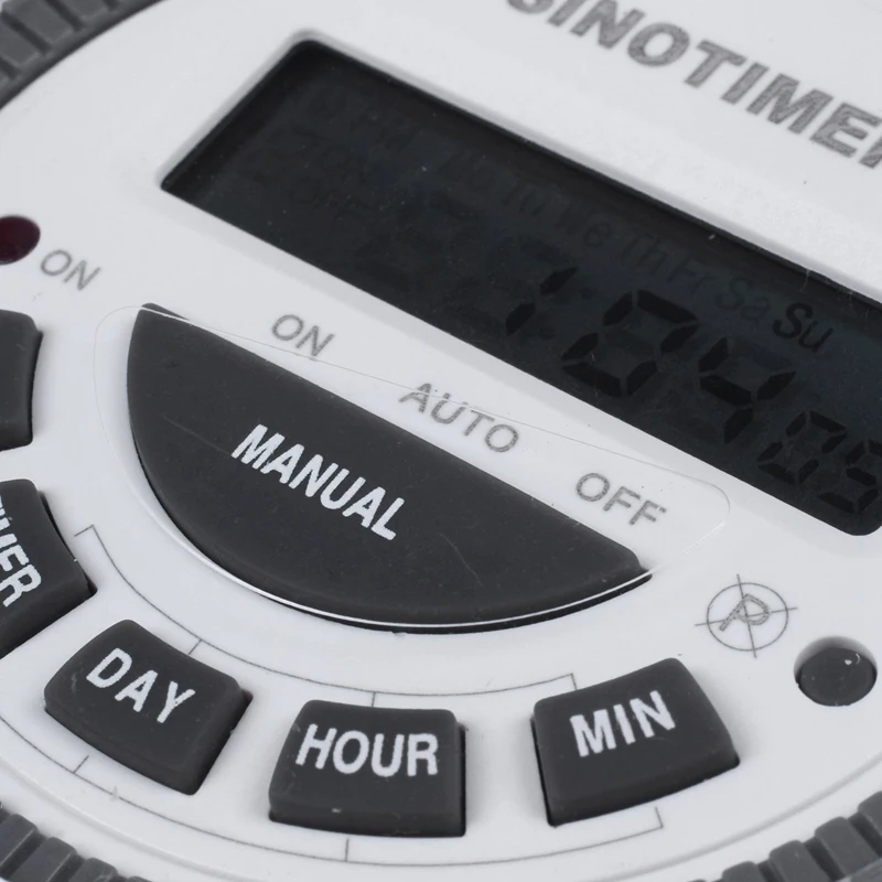 Цифровой программируемый выключатель освещения с пылезащитной крышкой 220 В