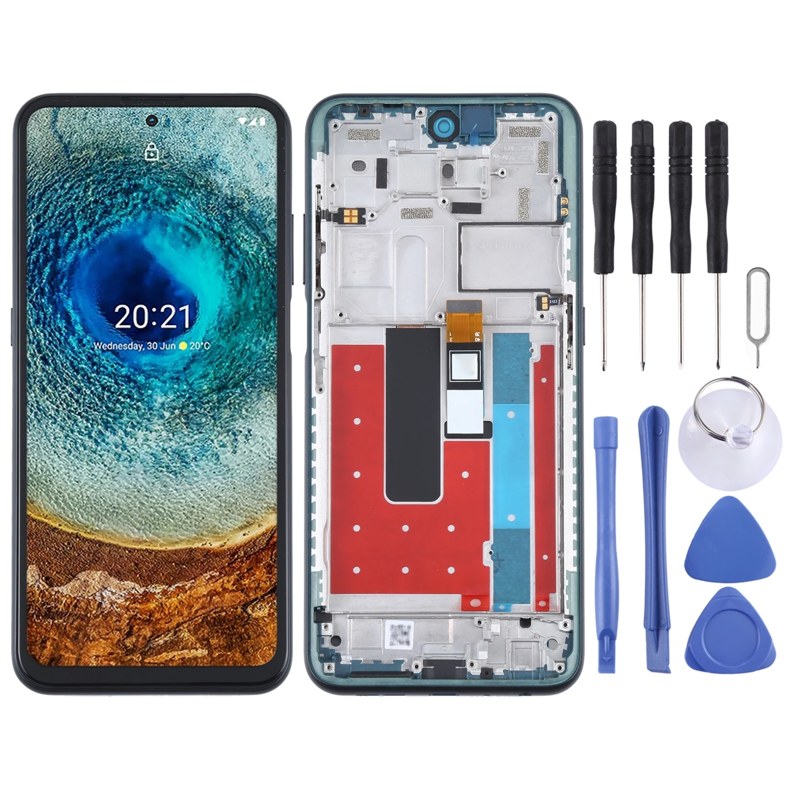 

TFT LCD Screen for Nokia X10 TA-1350 TA-1332 Digitizer Full Assembly with Frame