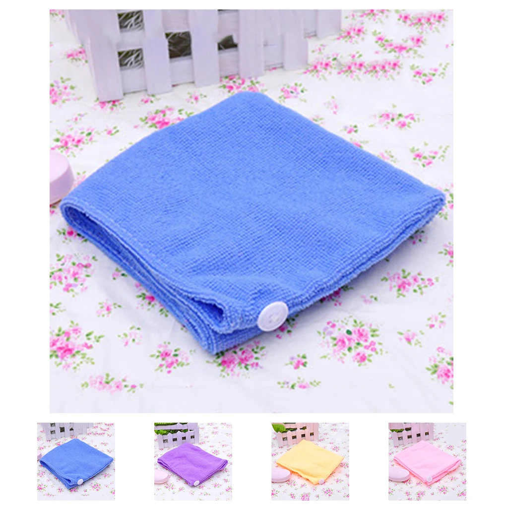 

Microfiber Bath Towel Hair Dry Quick Drying Lady Bath towel soft shower cap hat for lady man Turban Head Wrap Bathing Tools