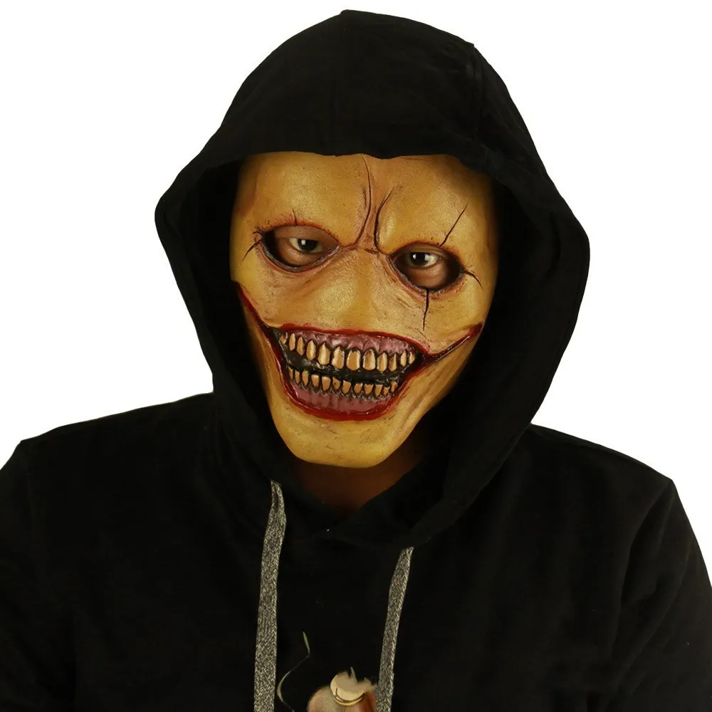 

Creepy Devil Joker Skull Masks Cosplay Horror Halloween Clown Demon Latex Helmet Mask Carnival Halloween Party Costume Props