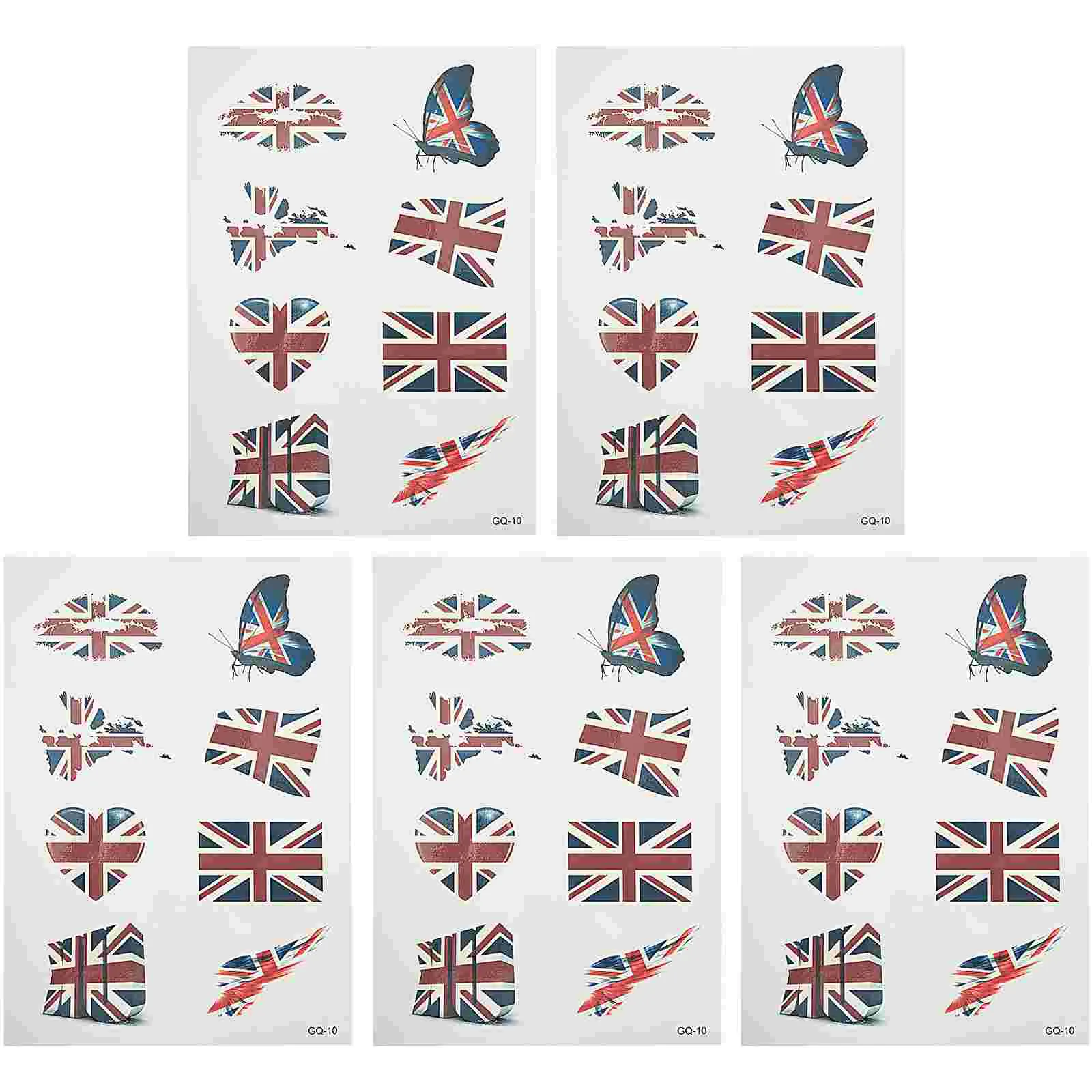 

Flag Temporary Stickers Sticker Face Jack Union British Jubilee Uk United Kingdom Party Body Patriotic Flags Football National